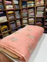 S7468 Embroidered Mul Chanderi