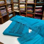 S7165 Semi silk set ( Blue)