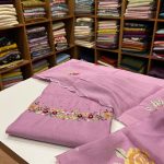 S7482 Semi silk Handworked set