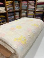 S7403 Embroidered mul chanderi