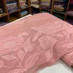 S7296 Chanderi Appliqué work (pink )