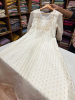 N4222 Woven Organza with Aplique work - Image 2