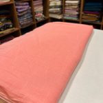 S7315  plain chanderi ( dark peach )