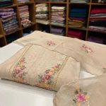 S7450 chanderi set (beige)