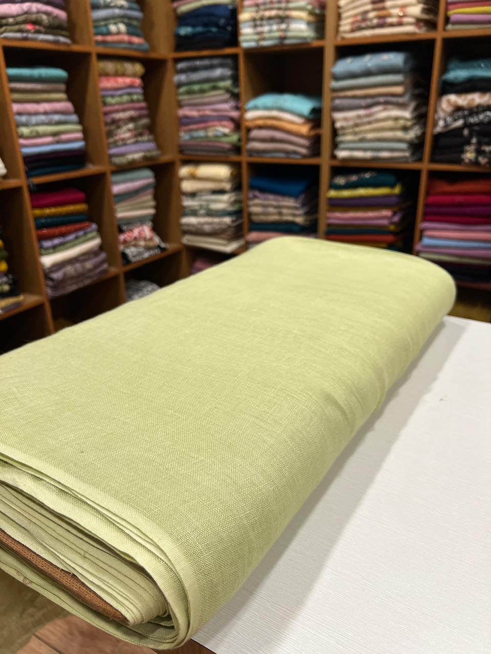 a34177bc-4e35-49f5-be72-c62e8283533e S7310 plain linen ( green) - Image 1