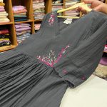 N4341 Mul Chanderi ( Black)