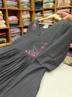N4341 Mul Chanderi ( Black)