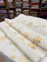S7475 Embroidered Mul Chanderi