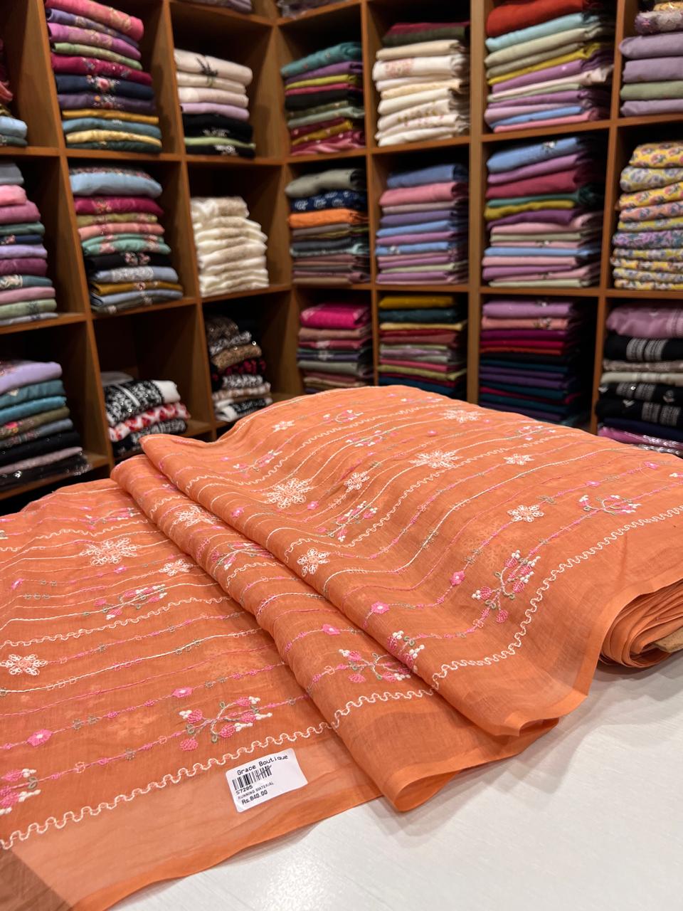 ef264ade-17ee-40b1-8664-81af0e36485f S7205 Embroidered Mul Chanderi - Image 1
