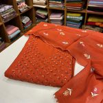 S7482 semi silk set orange