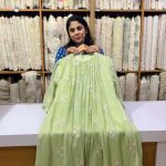 Mul Chanderi Outfits ( Green )