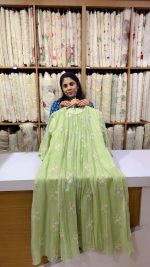 Mul Chanderi Outfits ( Green )