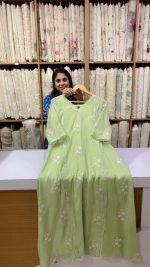 Mul Chanderi Outfits ( Green ) - Image 2