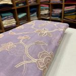 S7535 embroidered Chanderi ( lavender)